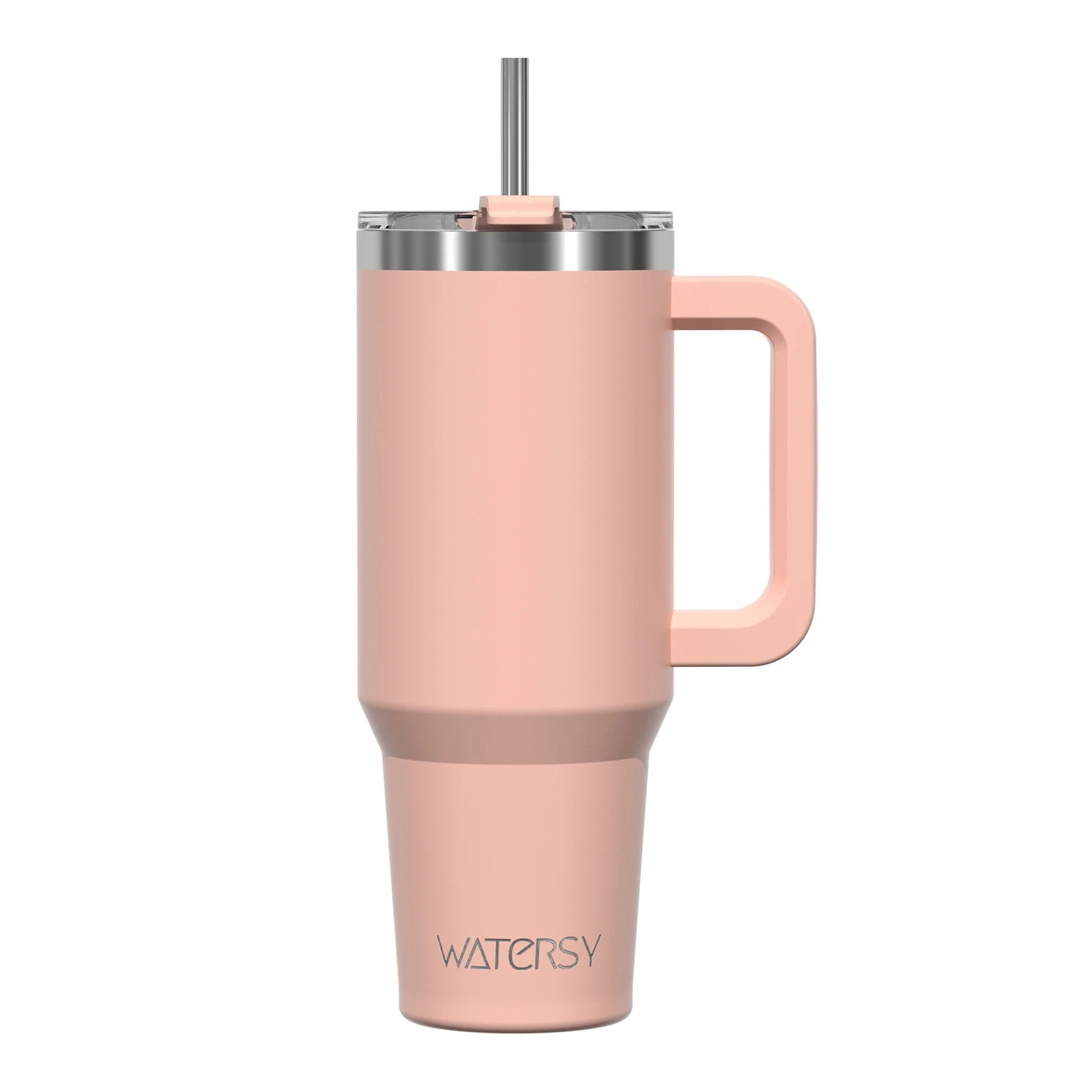 591Ml Stainless Steel Insulated Cup 20Oz Tumbler with Handle and Straw Keep Cold and Hot Thermal Mug Portable Car Travel Mug